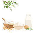 light background, neutral colors, organic flour and ingredients, focused.jpg