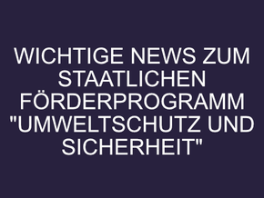 BALM Förderung nur noch bis 01.09.2025