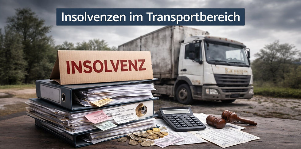 Insolvenzwelle im Transportbereich Güterkraftverkehr
