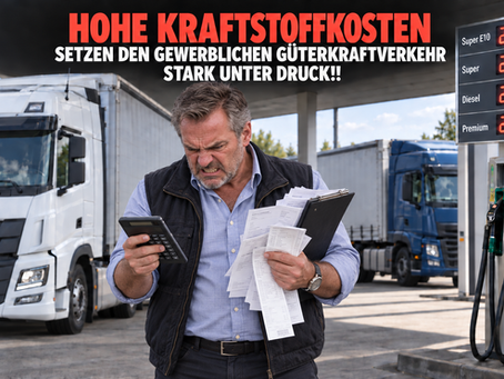 Wie wirken sich die derzeit hohen Kraftstoffkosten auf Unternehmen des gewerblichen Güterkraftverkehrs aus?