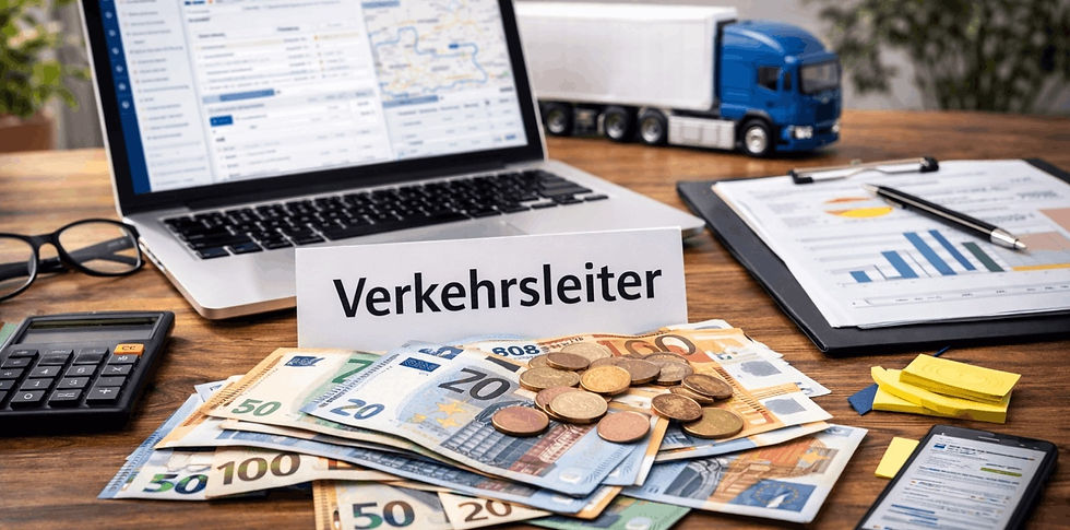 Was verdient ein Verkehrsleiter im Bereich Güterkraftverkehr?