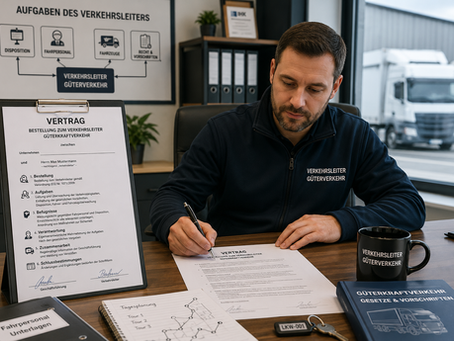 Muss es eigentlich einen schriftlichen Vertrag für einen Verkehrsleiter im Bereich Güterkraftverkehr geben und wenn ja, wie sollte der inhaltlich gestaltet sein?