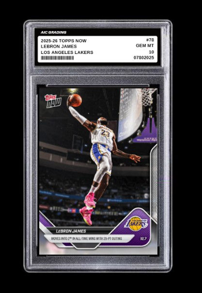 2025-26 Lebron James Topps NOW Card #78 Purple Limited Edition