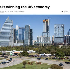 德州正成为美国经济的好榜样 美东南经济迅速超越…
