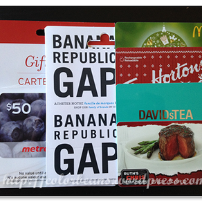 加拿大省錢大作戰(6): Gift Cards