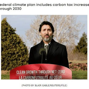 杜鲁多宣布加碳税 到时候每升汽油要涨37分?
