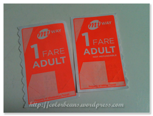 Mississauga交通系統 - miWay發售的 Ticket