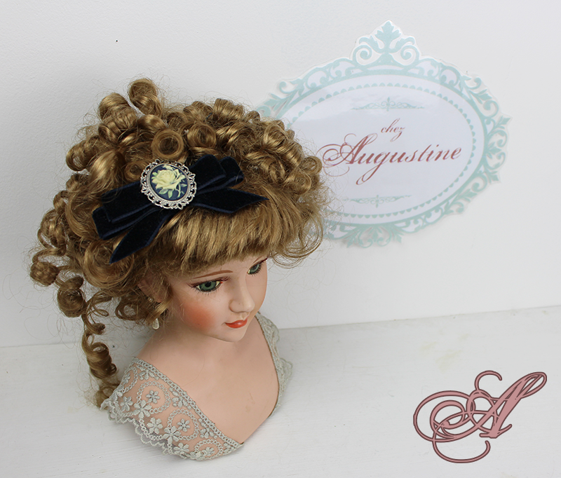 Miniature : Nœud pour cheveux camée