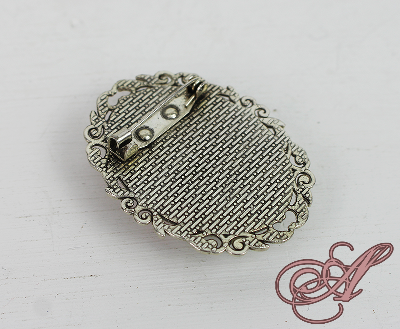 Miniature : Broche avec camée fleur en nuances
