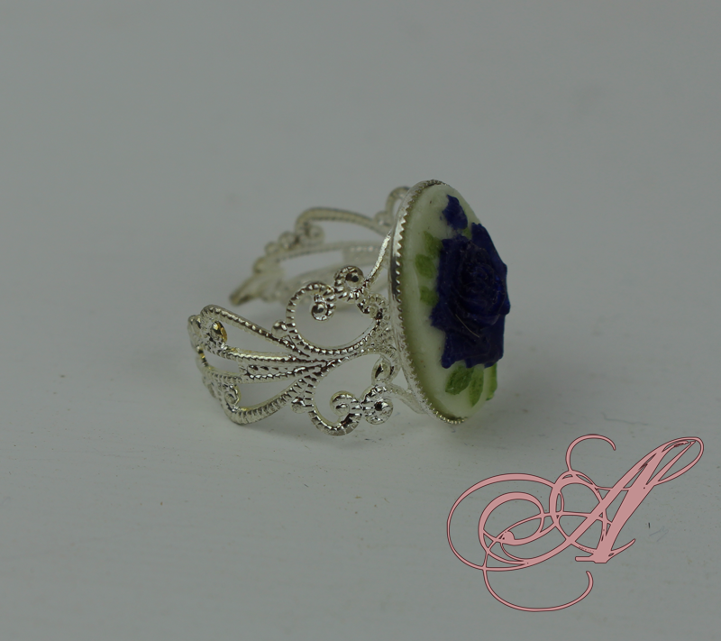 Miniature : Bague camée support nickel