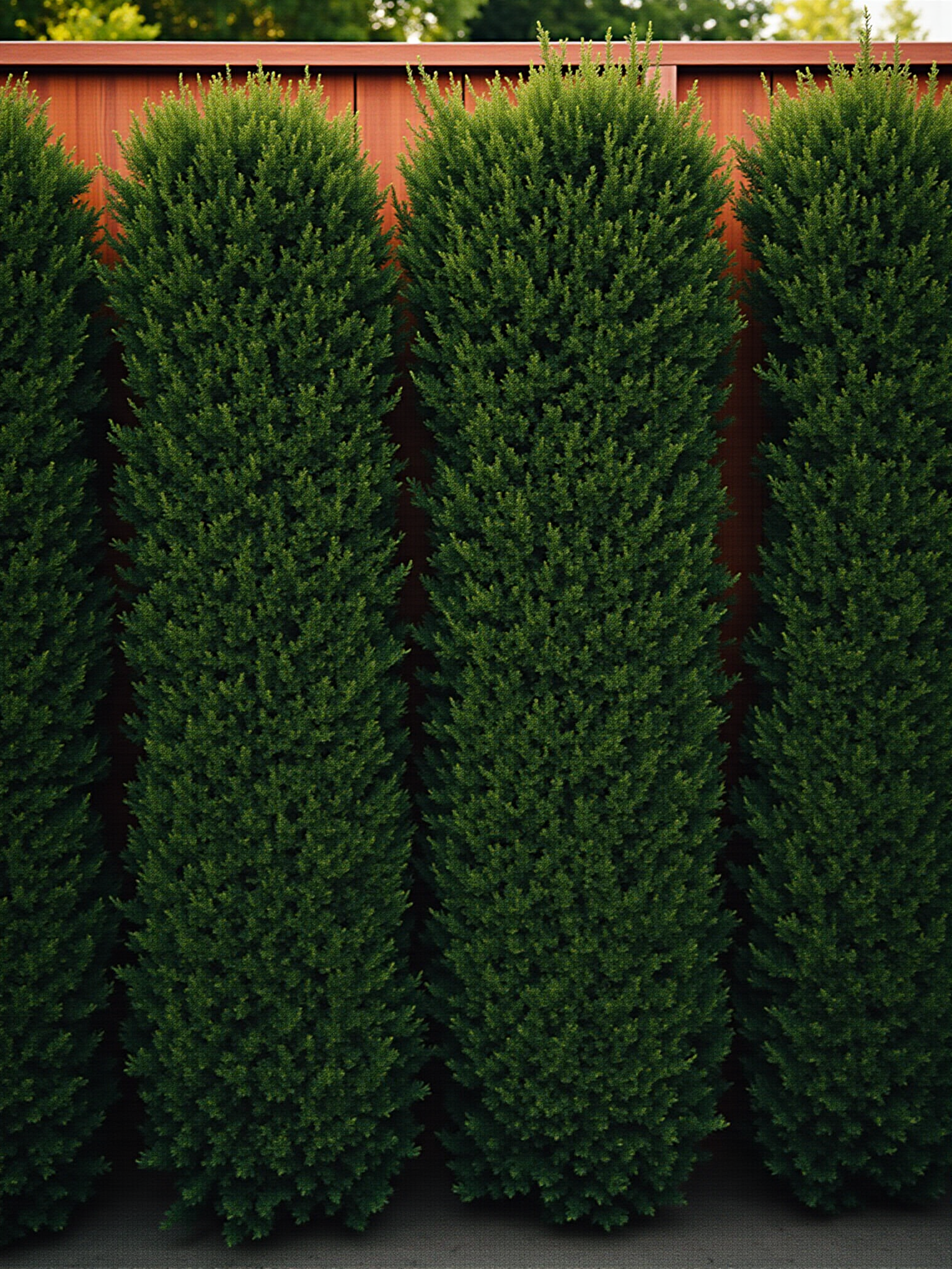 untrimmed hedges