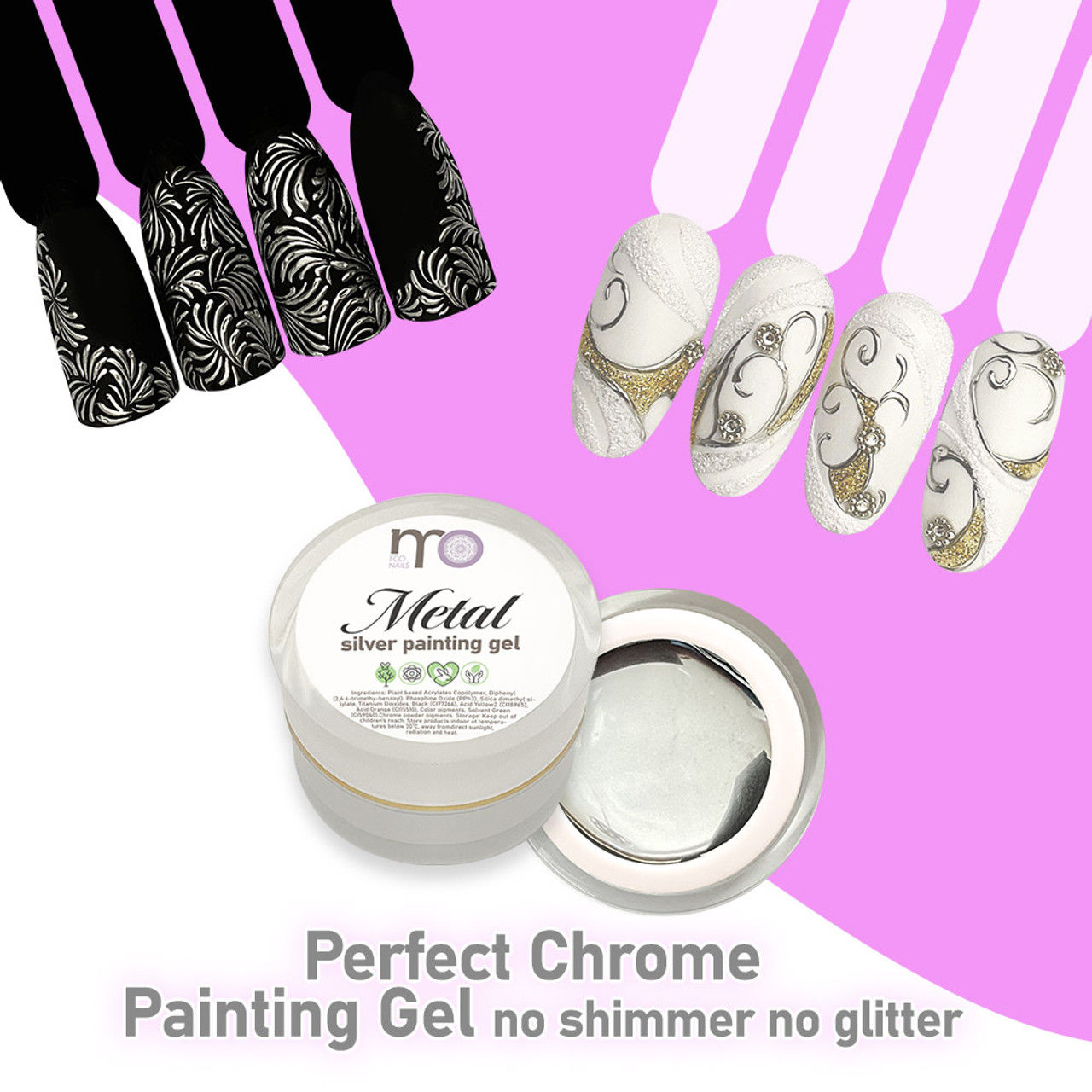 Silver Painting Chrome Metal Gel 7g