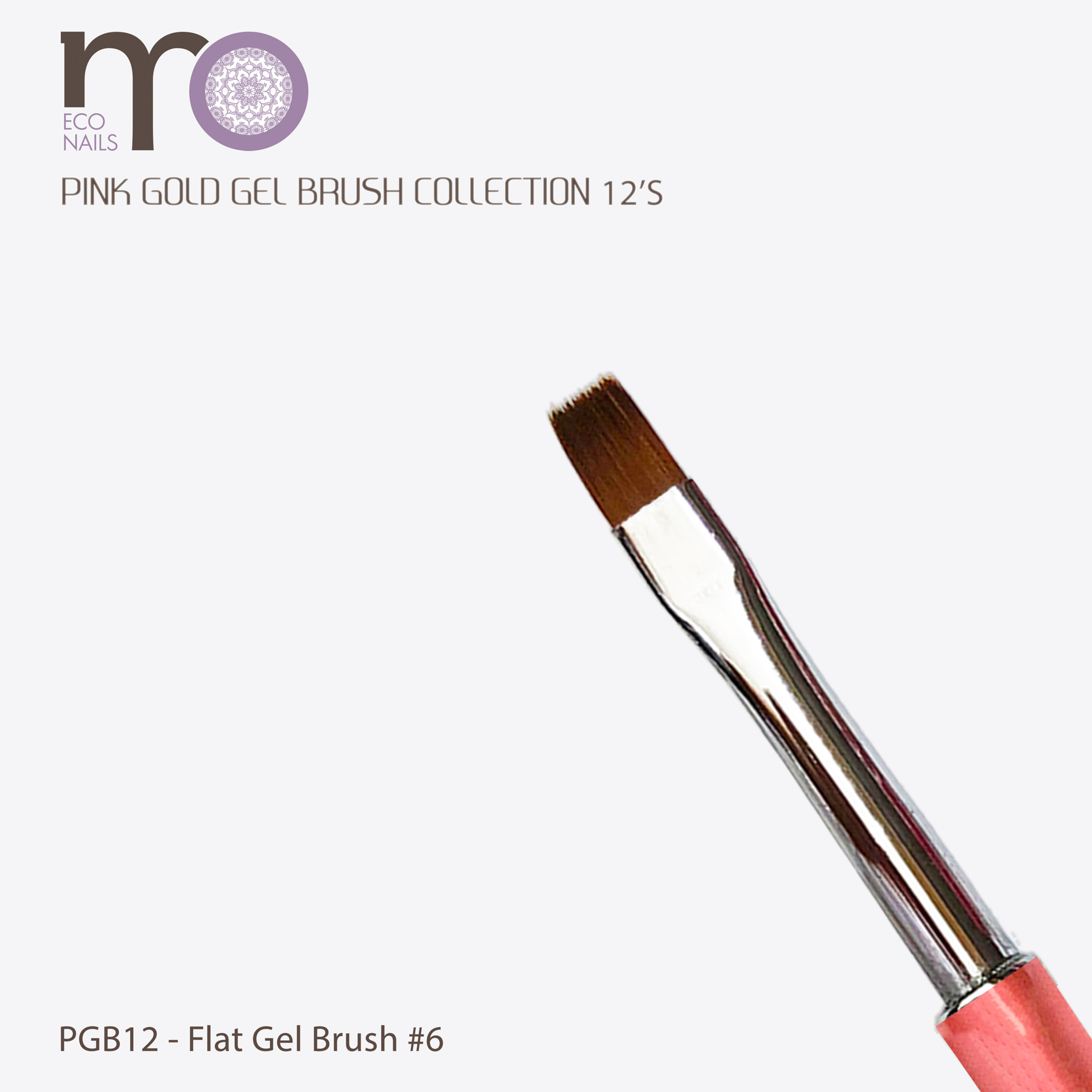 MO Pink Gold Gel Brush - No.12