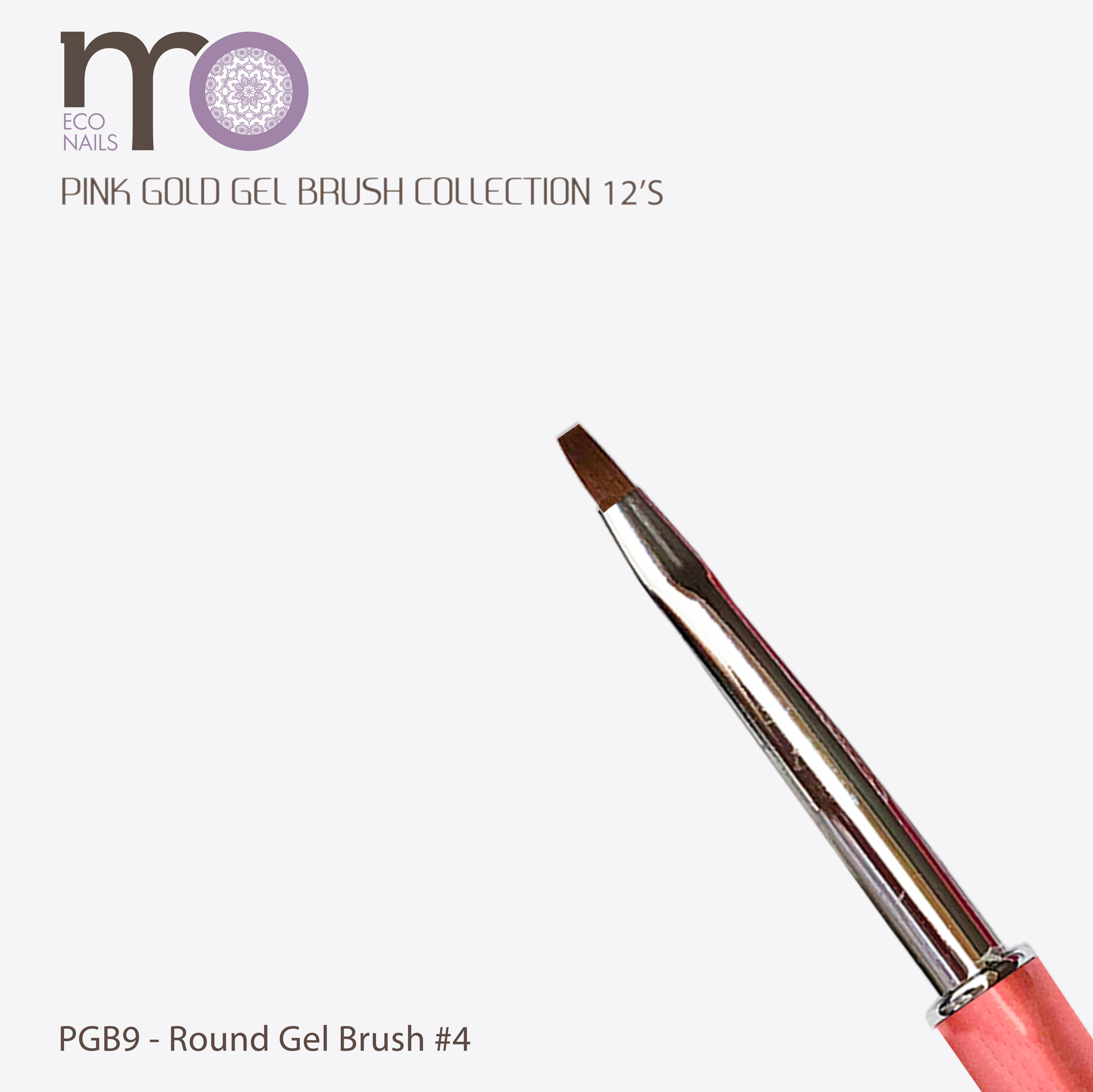 MO Pink Gold Gel Brush - No.9