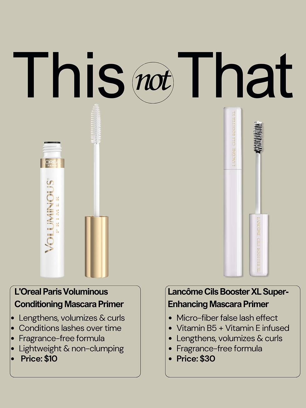 This Not That: Lancôme Cils Booster XL Super-Enhancing Mascara Primer