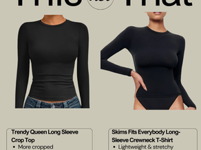 This Not That: Skims Long-Sleeve Crewneck T-Shirt