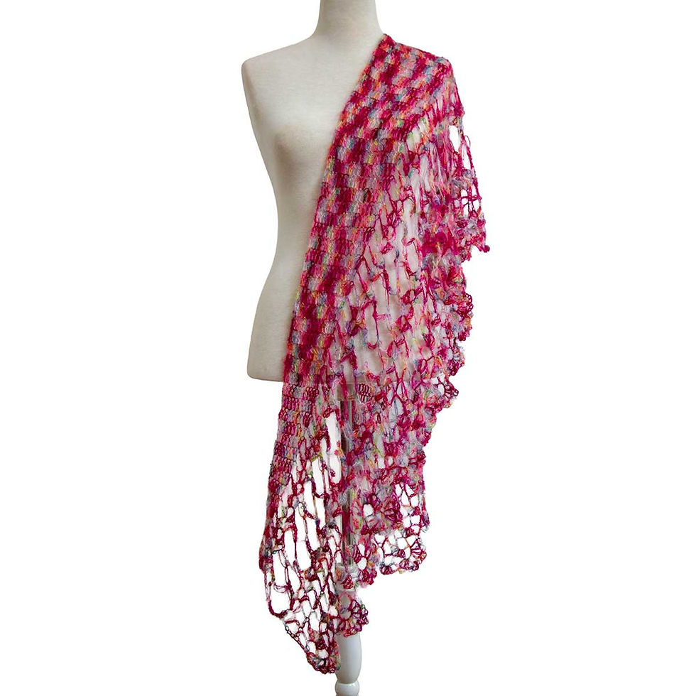 Miniaturbild: Spitzenshawlette "Bougainvillea"