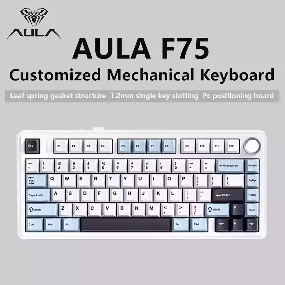 Thumbnail: AULA F75 RGB Wireless Mechanical Gaming Keyboard (Tri-Mode)