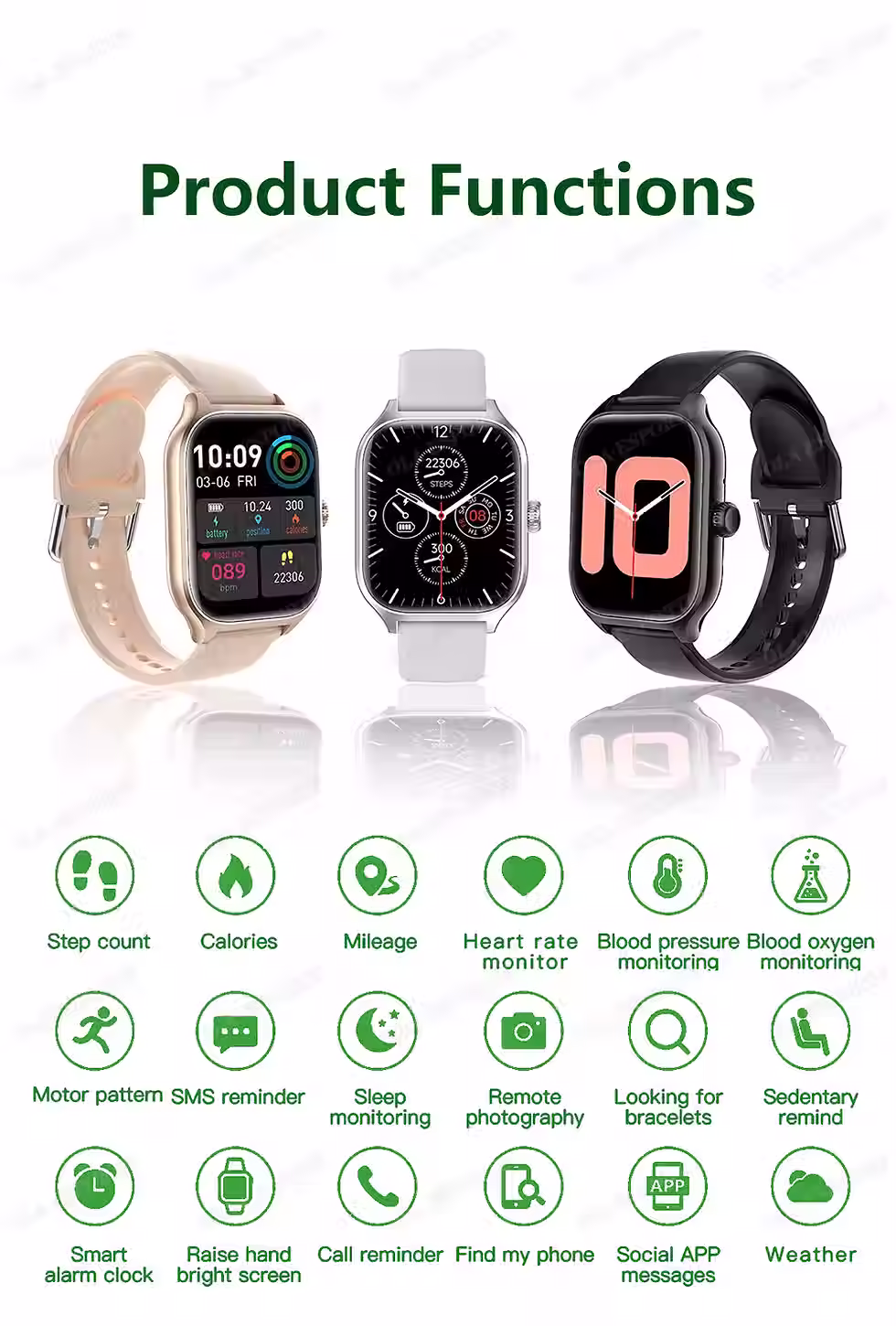 Thumbnail: Smart Watch Men 2.01 Inch AMOLED Screen Waterproof Multiple Sport Mode Fitness H