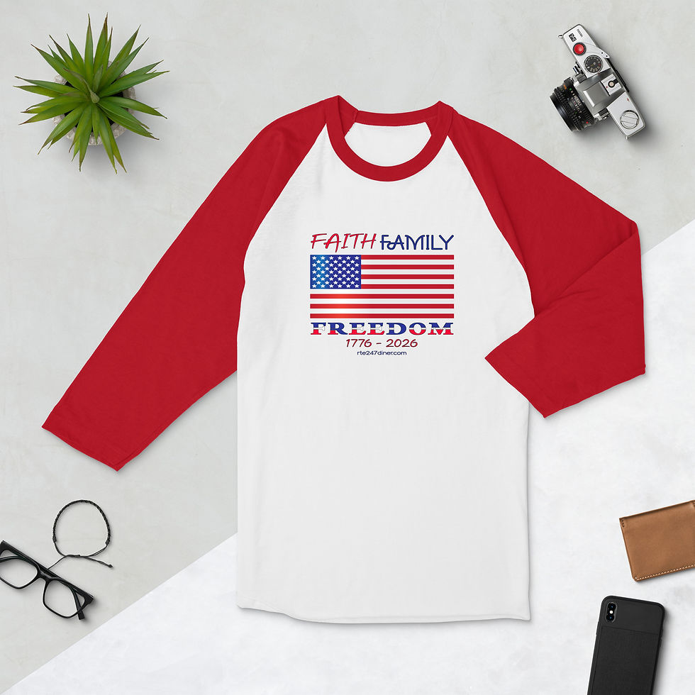 Thumbnail: Faith Family Freedom 3/4 sleeve
