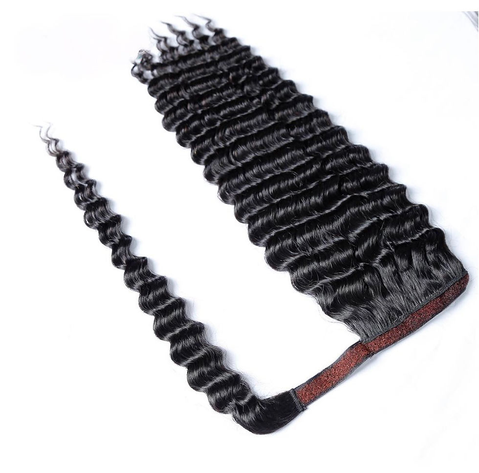 Thumbnail: Raw Human Hair Clip In Ponytail ‘Kinky Curl’