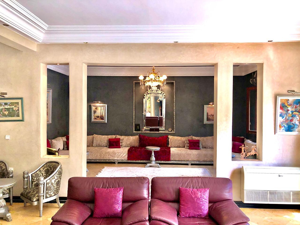Au quartier de Targa de Marrakech, opportunité d'acheter une villa avec piscine