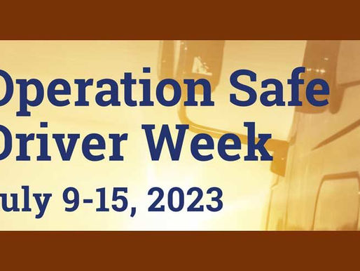 Operation Safe Driver Week to Kick Off July 9