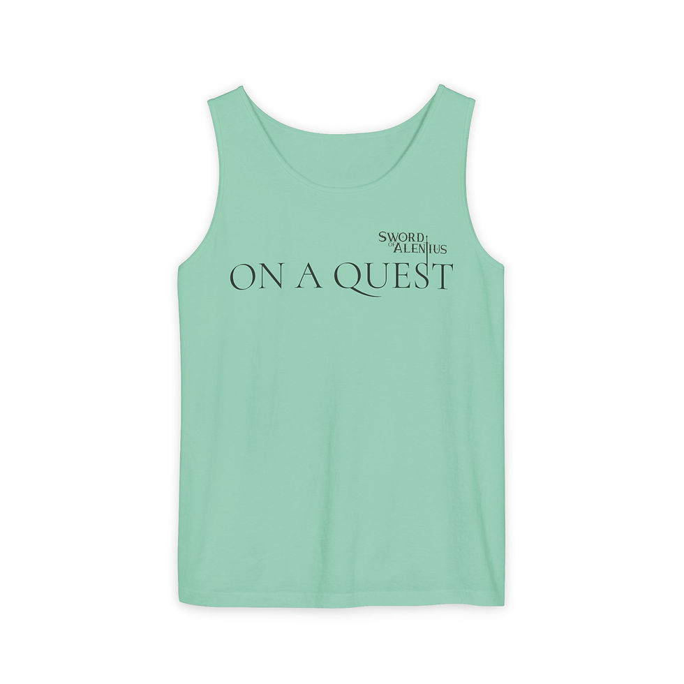 Thumbnail: "On a Quest to Find the Sword" Tank Top
