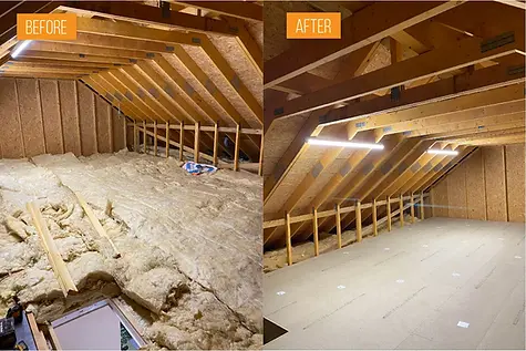 Loft conversion: Before & After