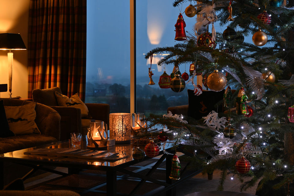 Kipney Farmhouse Living Room Christmas