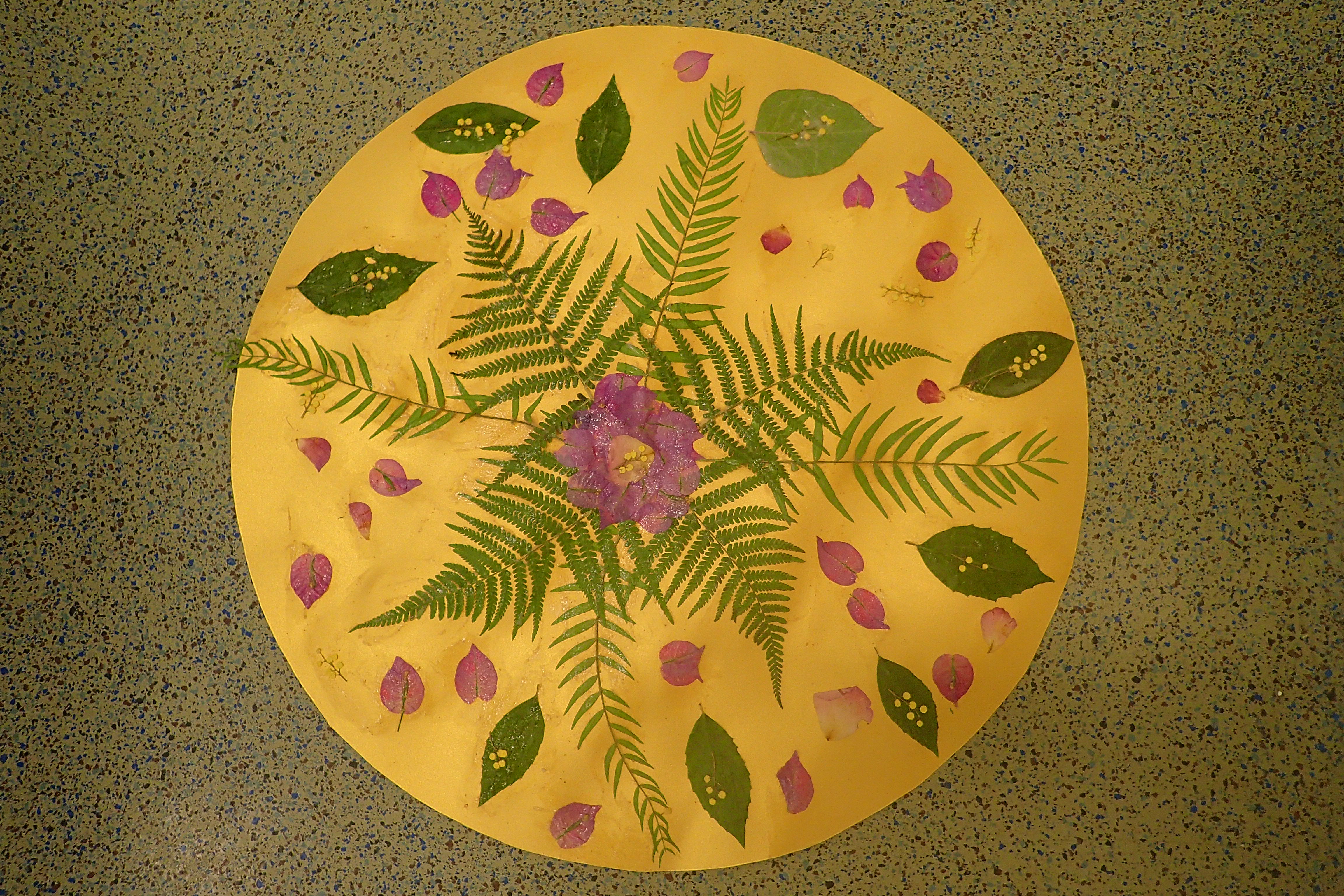 mandala végétal