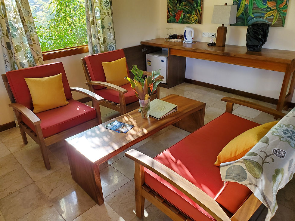 Thumbnail: Comfortable Fiji hotel room with seating area