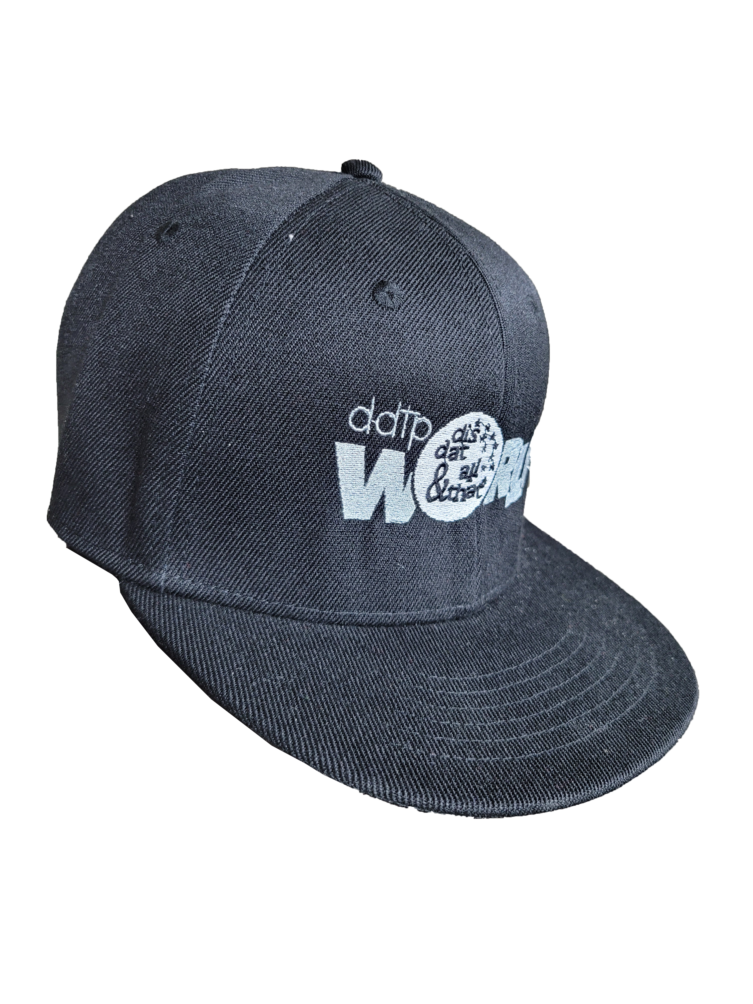 DDTP World Snapback Hat - Grey Logo on Black