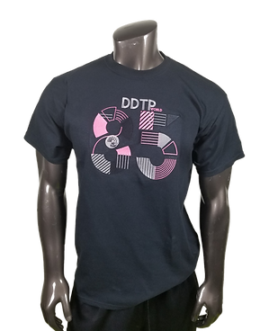 DDTP 85 Shirt - Mauve and Grey on Black