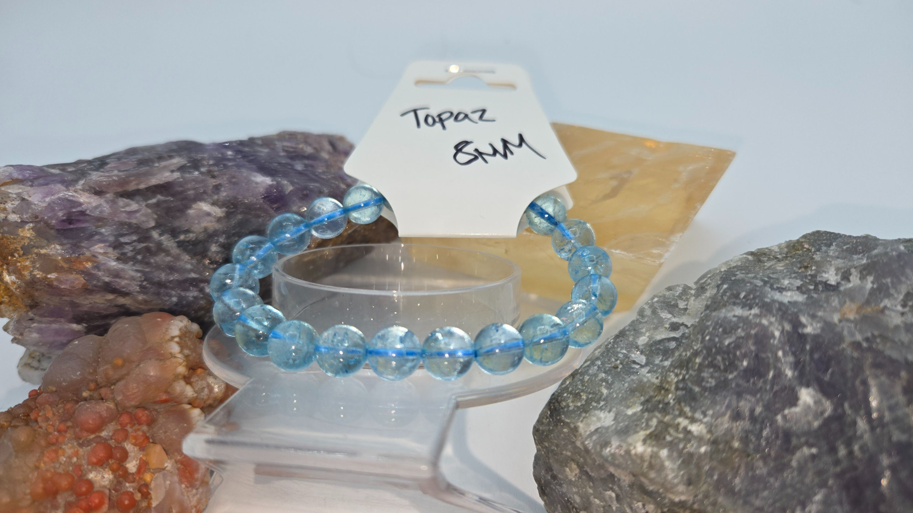 Topaz Stretch Bracelet 8mm