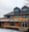 frame of a house extension