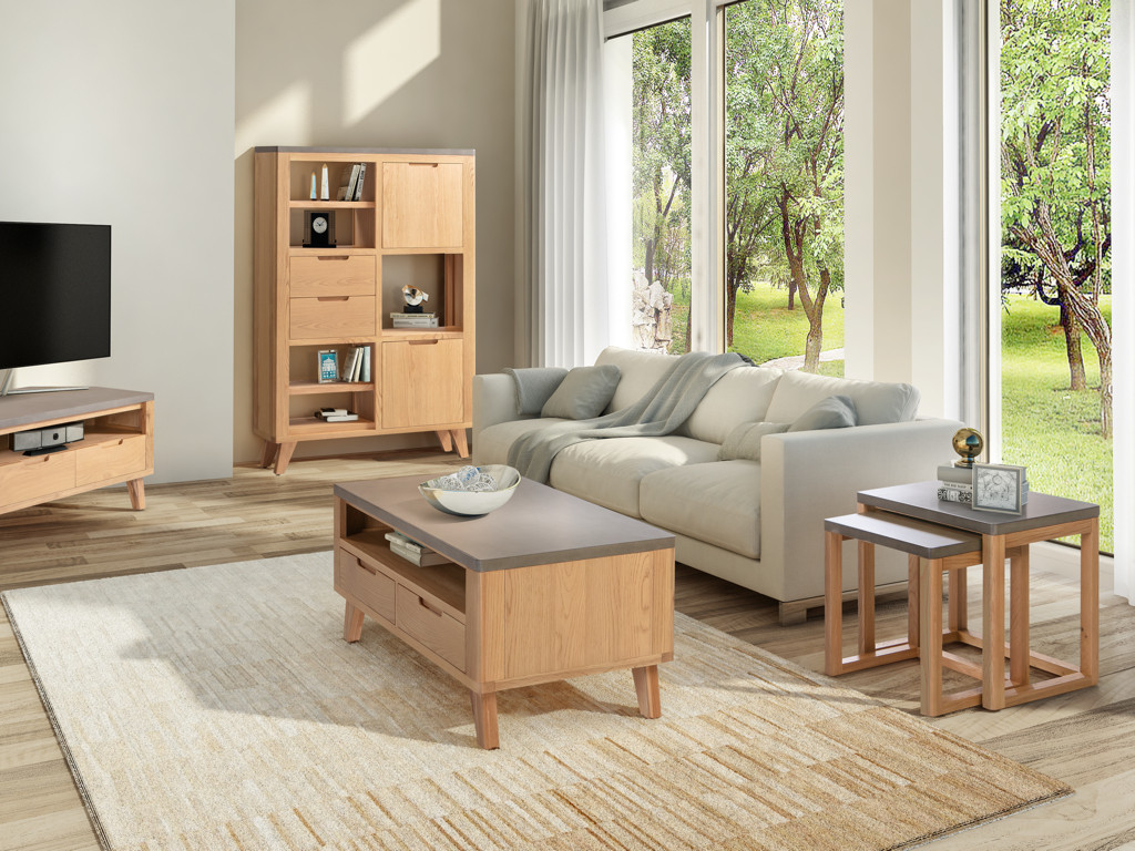 Light oak sales furniture living room