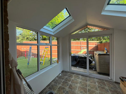 a modern conservatory