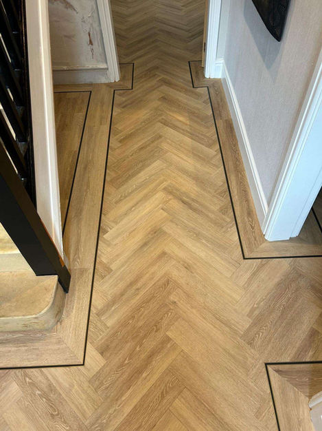 LVT floor in a hall