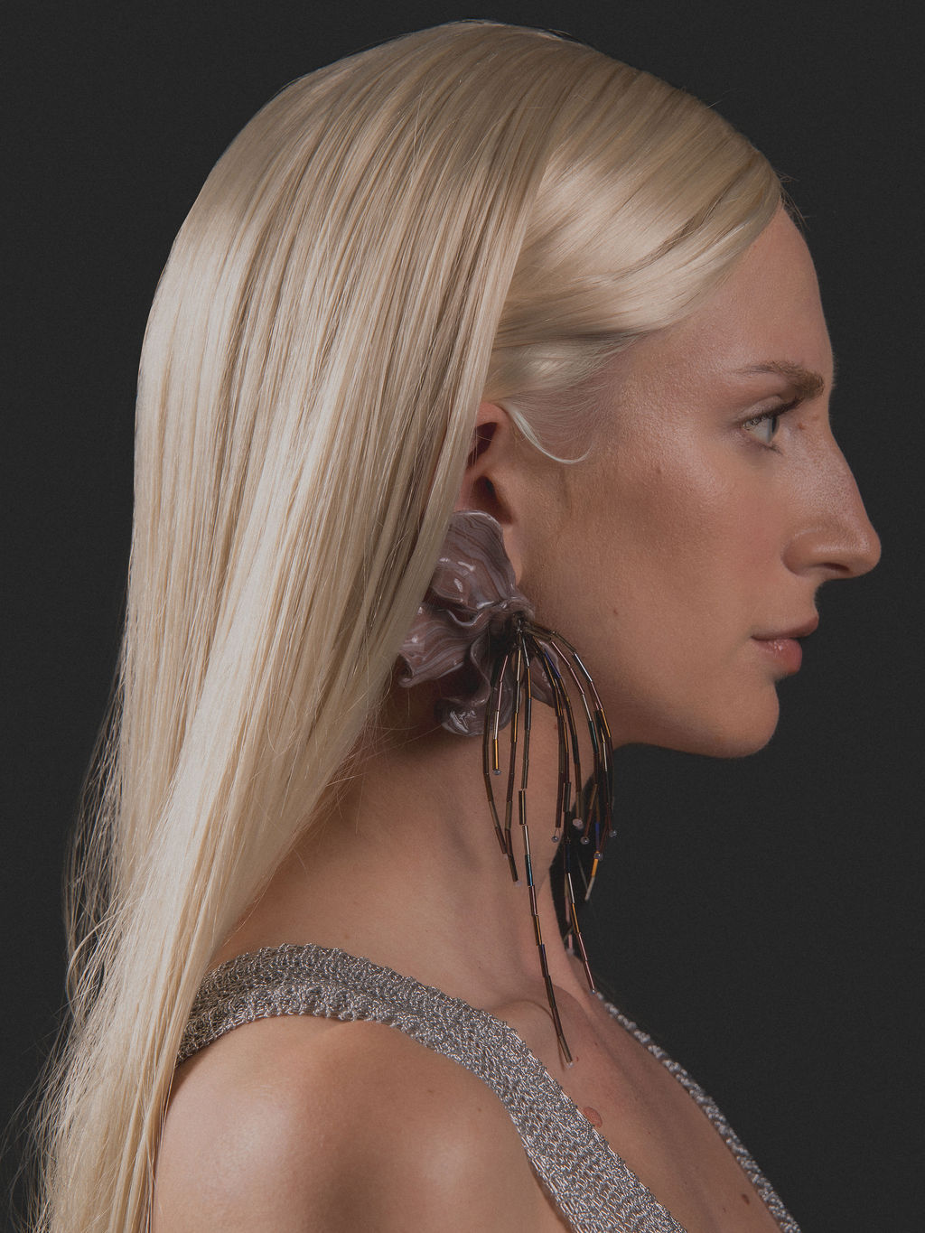 Coralia Tears Earrings Brown