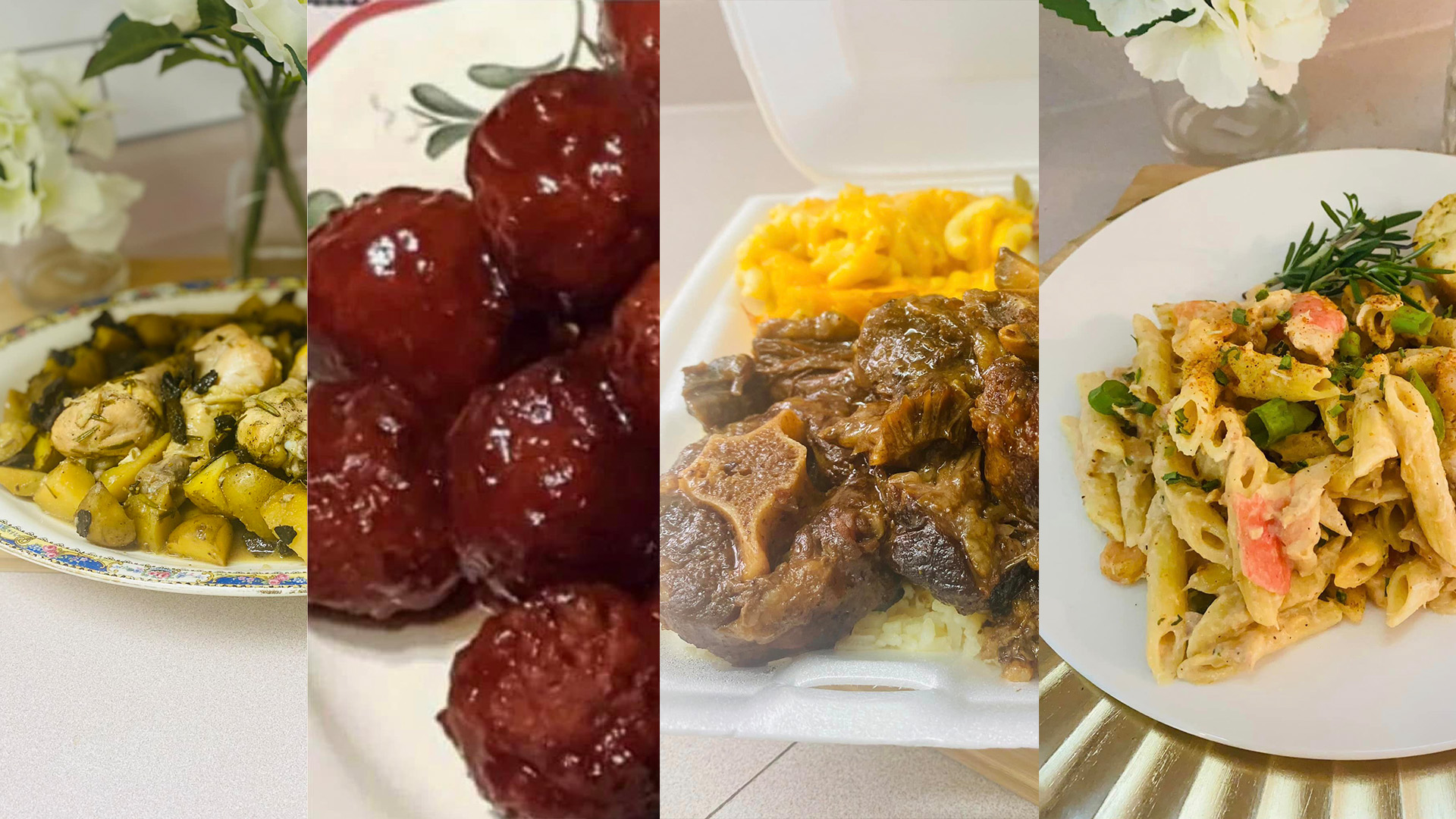 Arranged Food and Objects