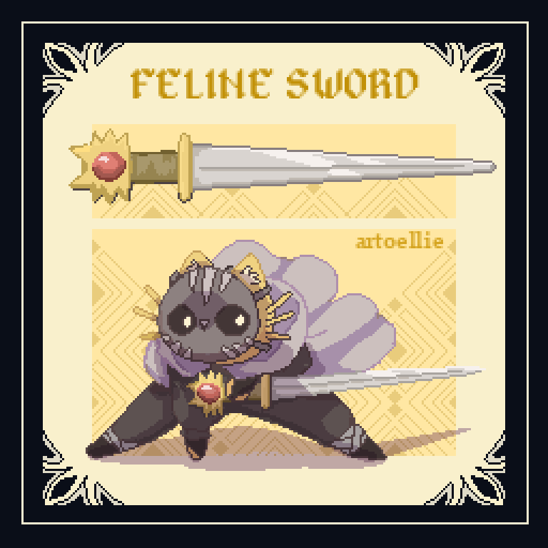 Feline sword
