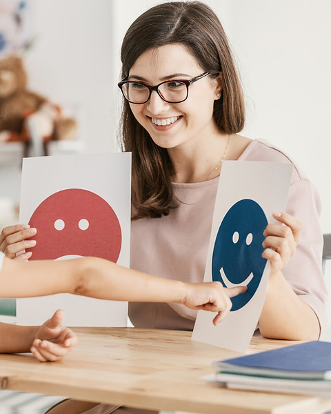 Emotion emoticons used by a psychologist