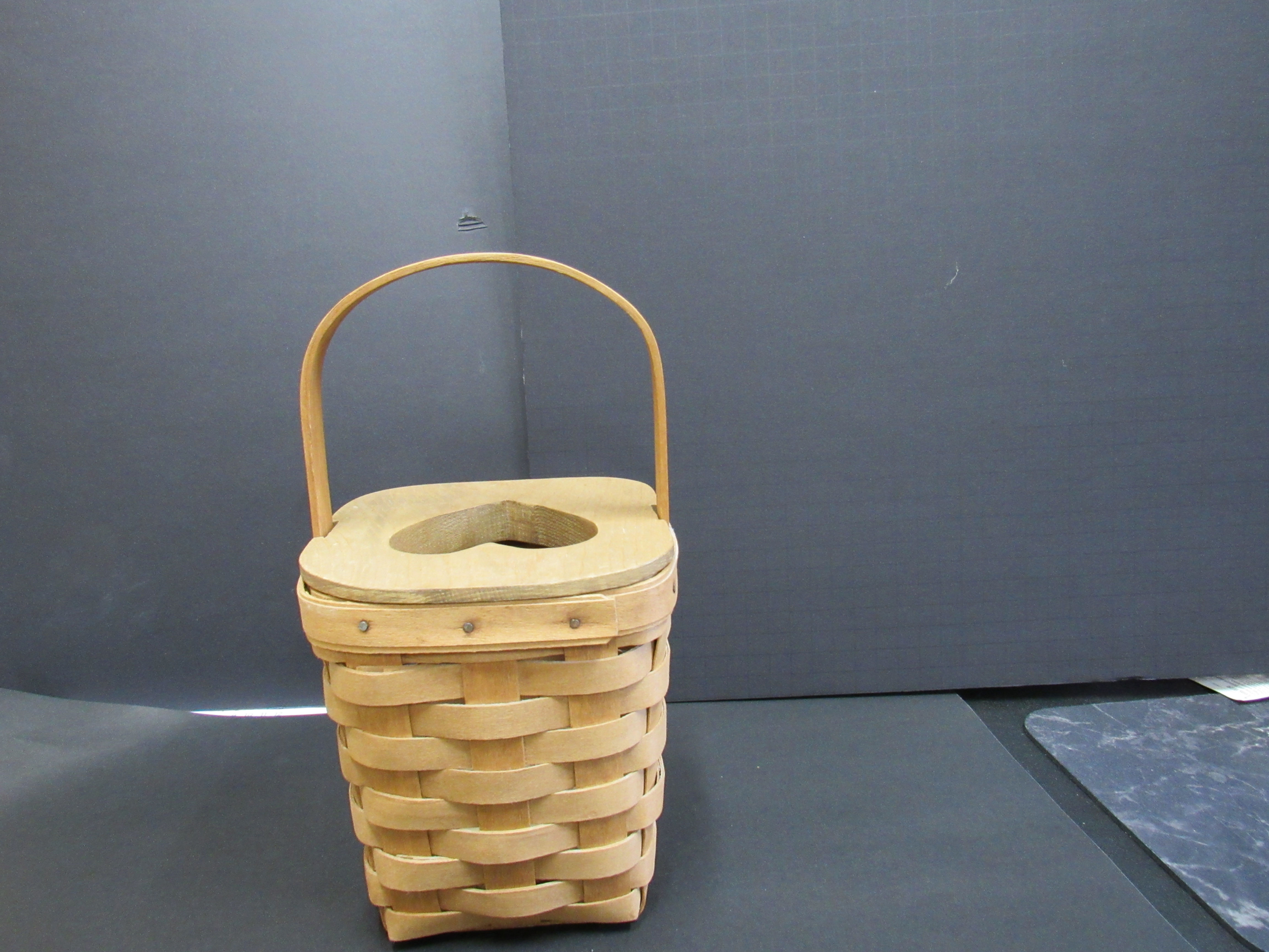 Old Vintage Heart Top Longaberger Basket