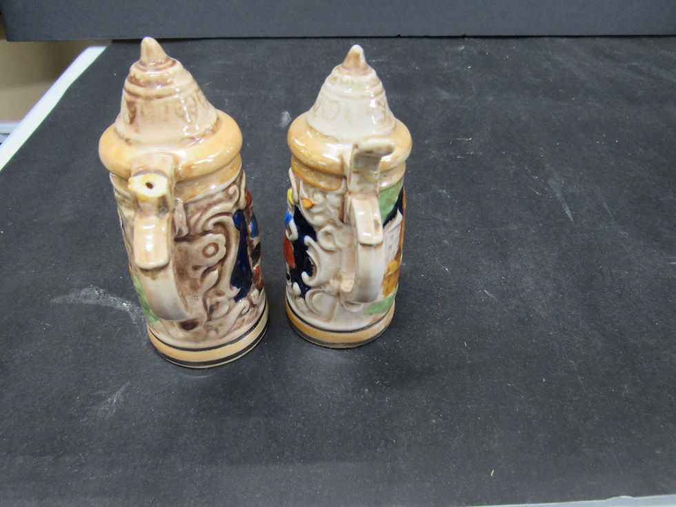 Thumbnail: Old Vintage German Beer Stein Salt and Pepper Shaker