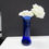 Thumbnail: Old Vintage Cobalt Blue Vase Ruffled Top