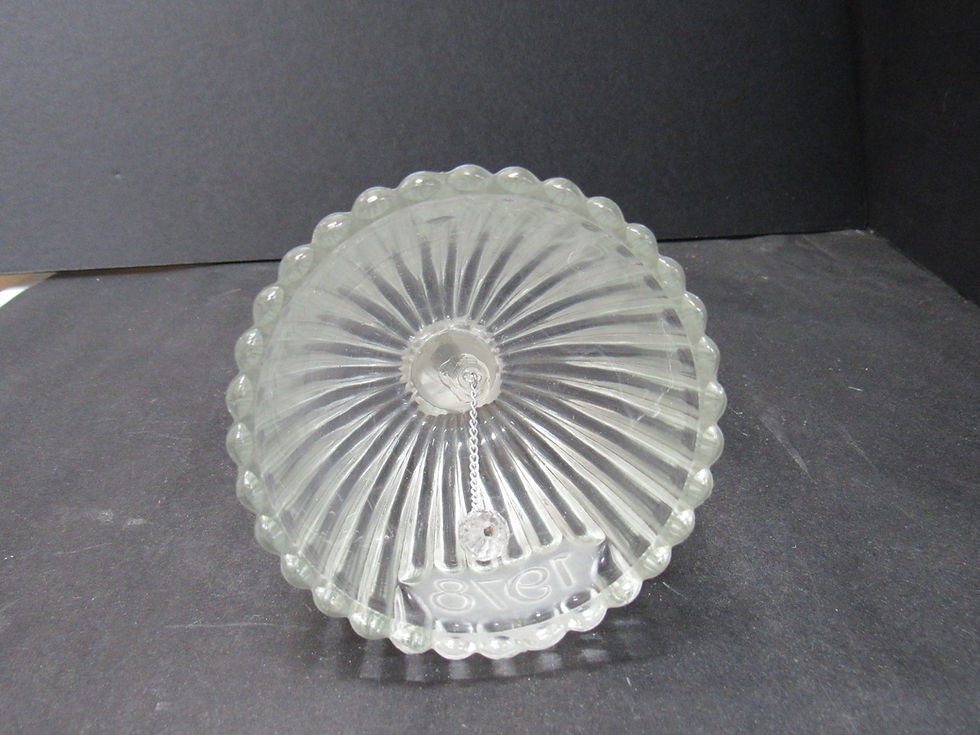 Thumbnail: Old Vintage Goebel Clear Glass Bell Girl Praying-1978