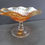 Thumbnail: Old Vintage Orange Carnival Glass Compote & Pedestal Bowl