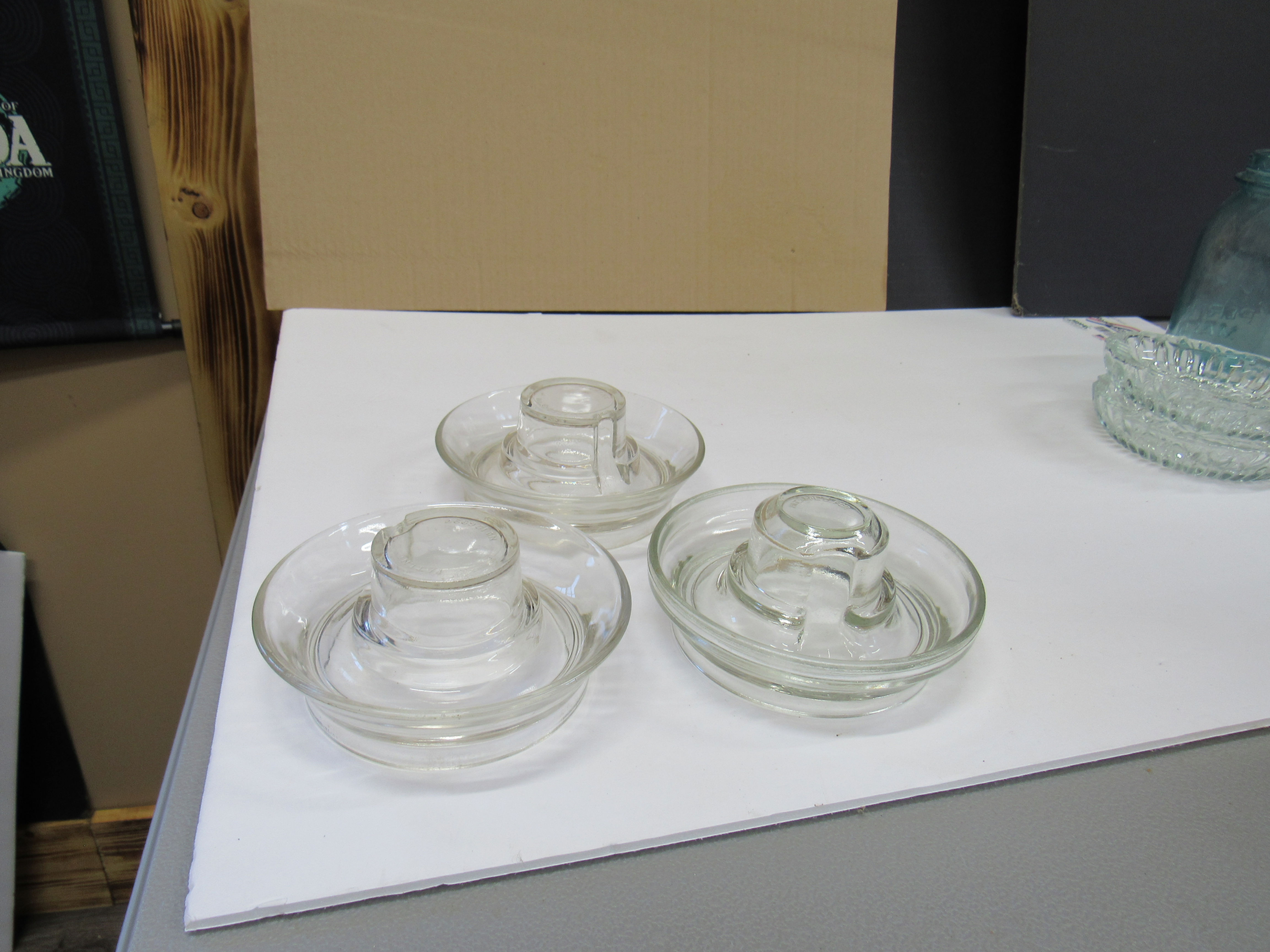 Old Vintage Glass Chicken Waterer