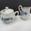 Thumbnail: Old Vintage Japan Mini Creamer & Sugar Sets Floral Gold Trim HandPainted